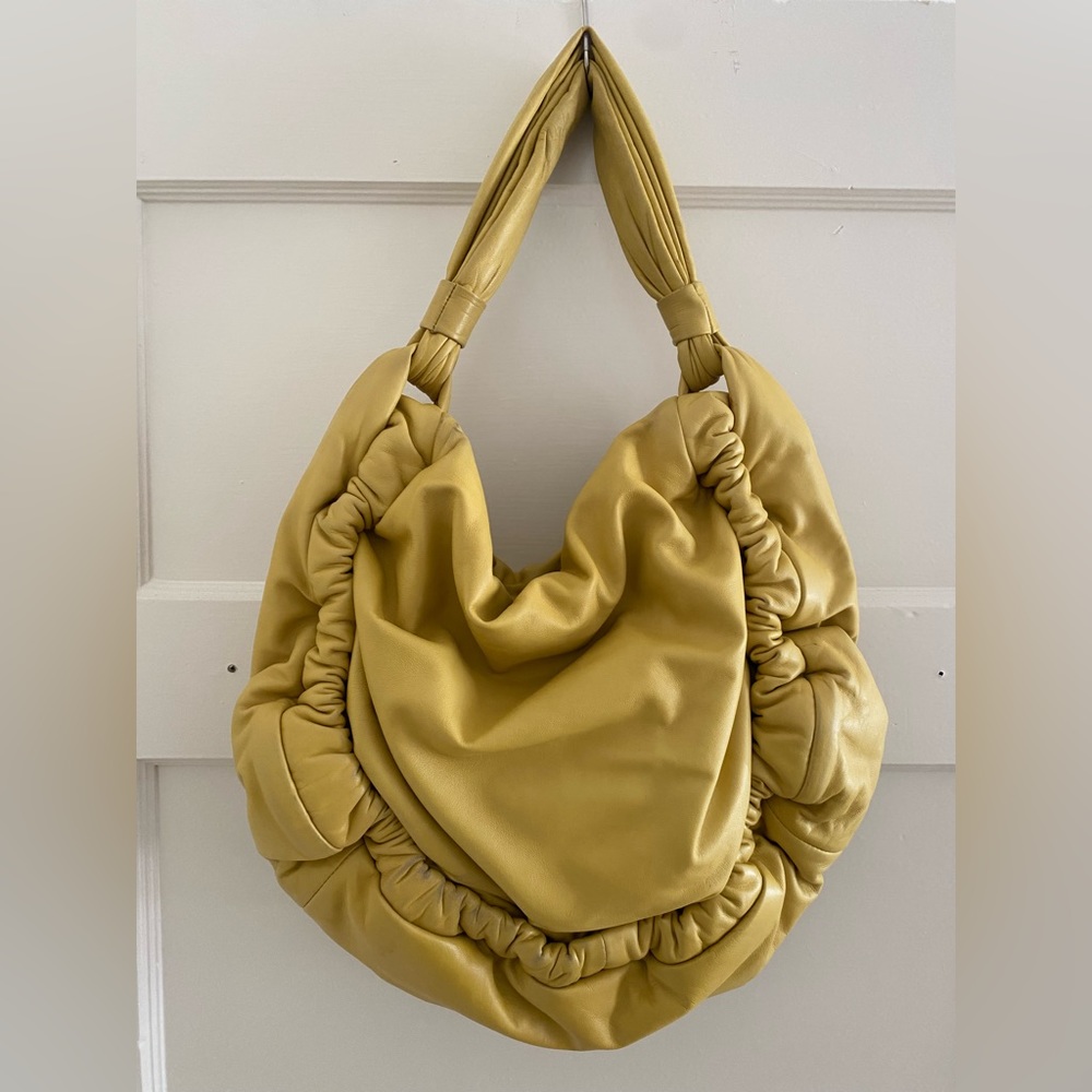 Vintage Marni Ruched Leather Hobo - Picture 1 of 4